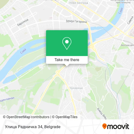 Улица Радничка 34 map