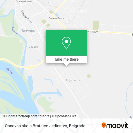 Osnovna skola Bratstvo Jedinstvo map