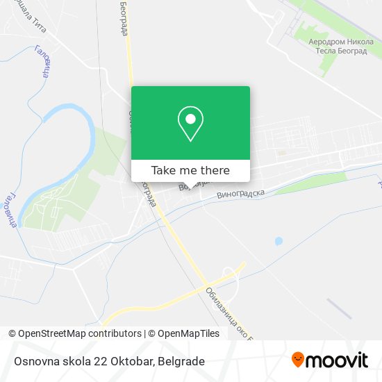 Osnovna skola 22 Oktobar map