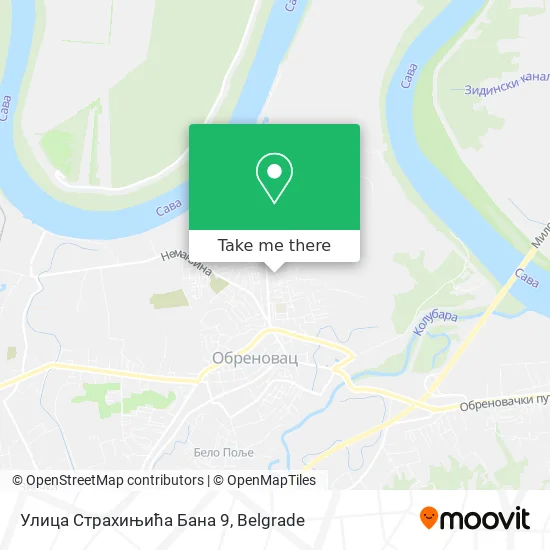 Улица Страхињића Бана 9 map