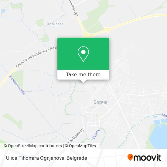 Ulica Tihomira Ognjanova map