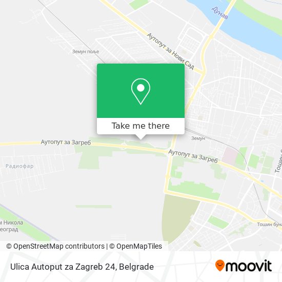 Ulica Autoput za Zagreb 24 map
