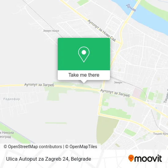 Ulica Autoput za Zagreb 24 map