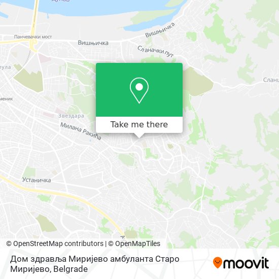 Дом здравља Миријево амбуланта Старо Миријево map