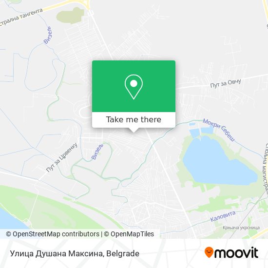 Улица Душана Максина map