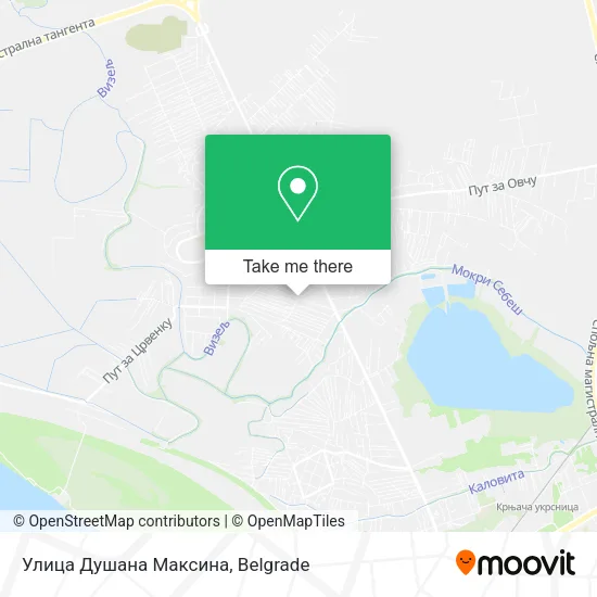 Улица Душана Максина map