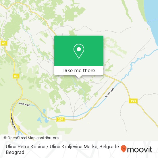 Ulica Petra Kocica / Ulica Kraljevica Marka map