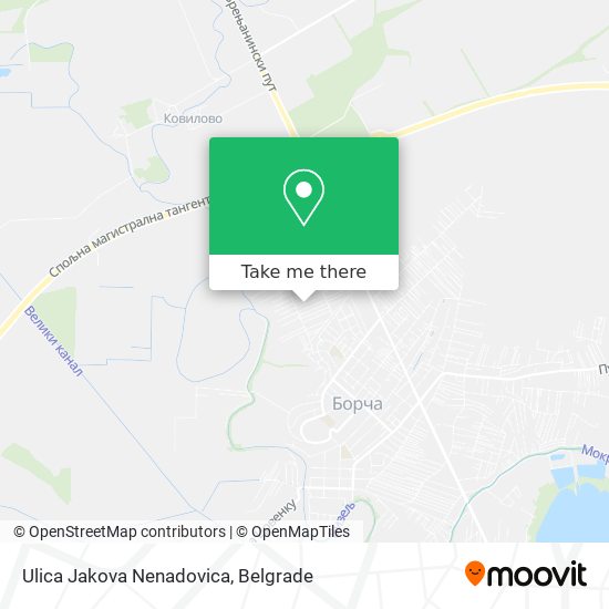 Ulica Jakova Nenadovica map