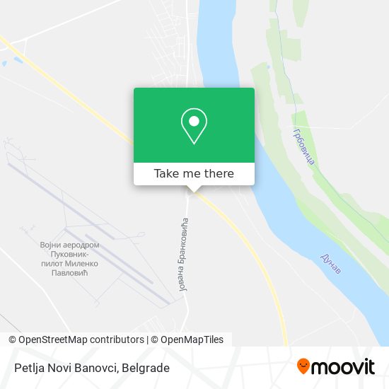 Petlja Novi Banovci map