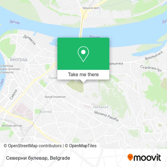 Северни булевар map