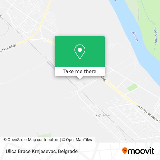 Ulica Brace Krnjesevac map