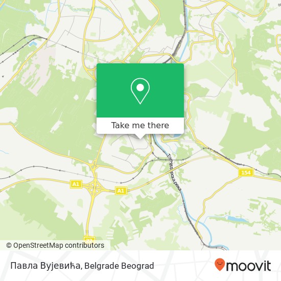 Павла Вујевића map