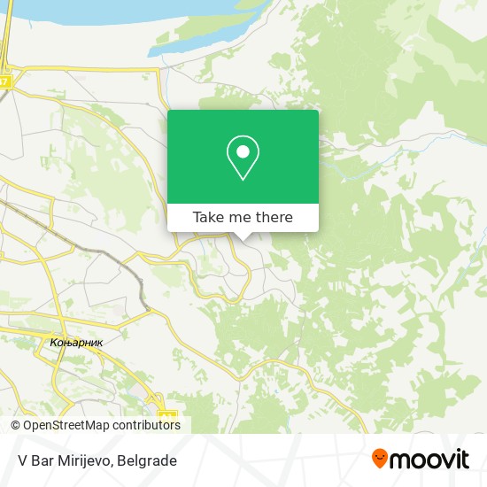 V Bar Mirijevo map