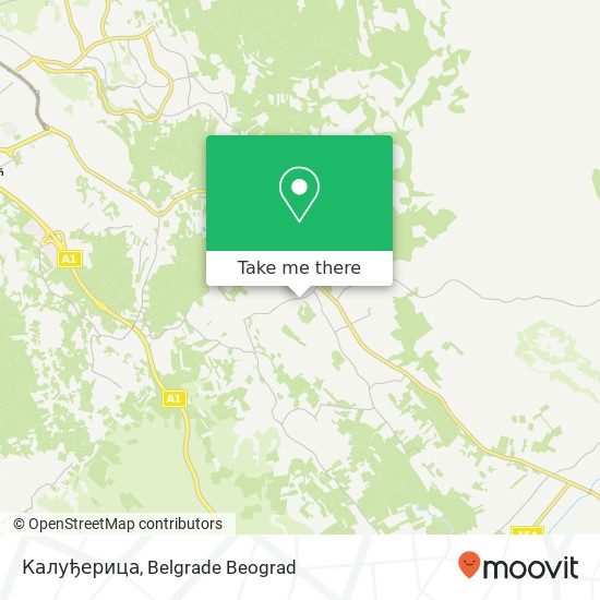 Калуђерица map