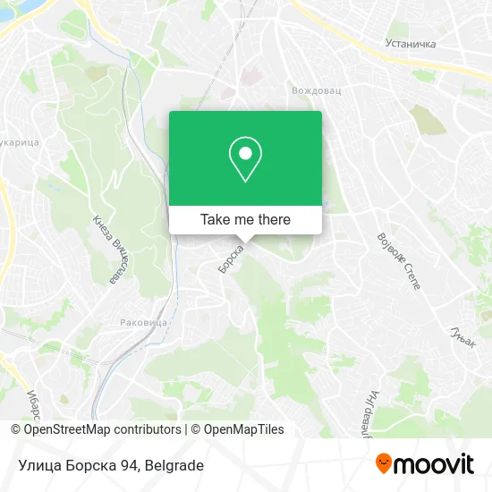 Улица Борска 94 map