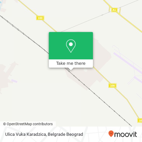 Ulica Vuka Karadzica map