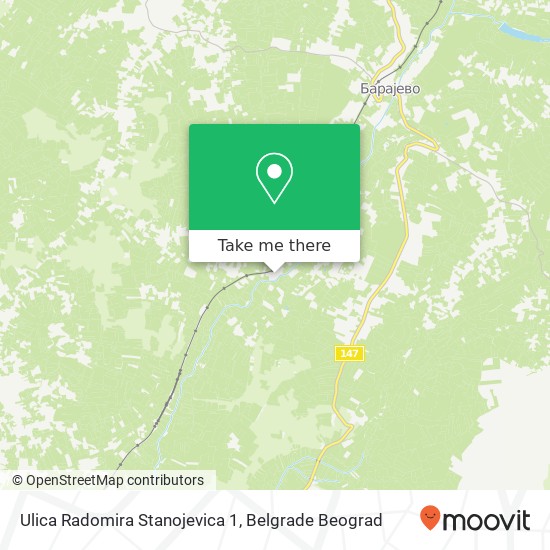 Ulica Radomira Stanojevica 1 map