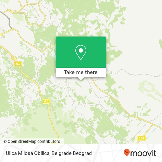 Ulica Milosa Obilica map