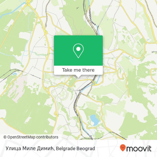 Улица Миле Димић map