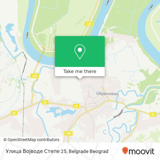 Улица Војводе Степе 25 map