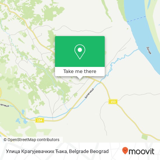 Улица Крагујевачких Ђака map