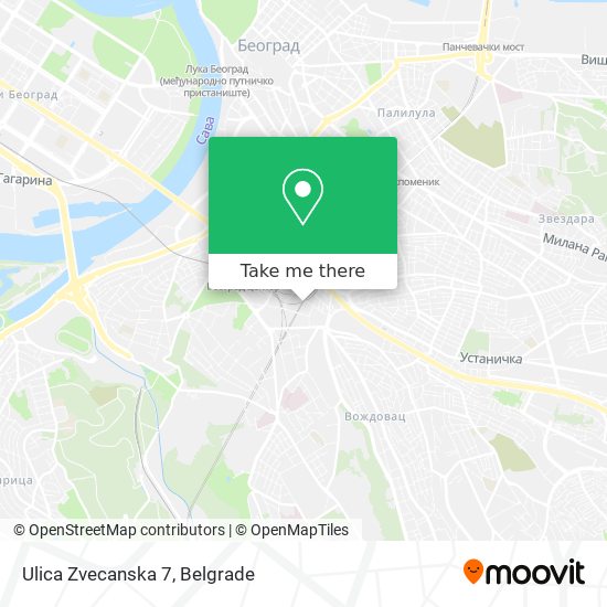 Ulica Zvecanska 7 map