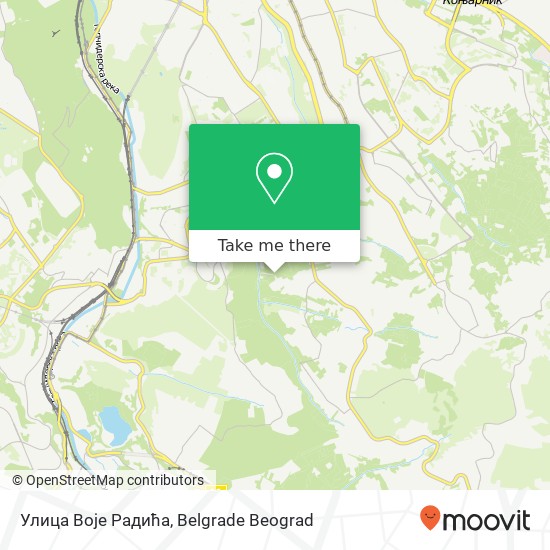 Улица Воје Радића map