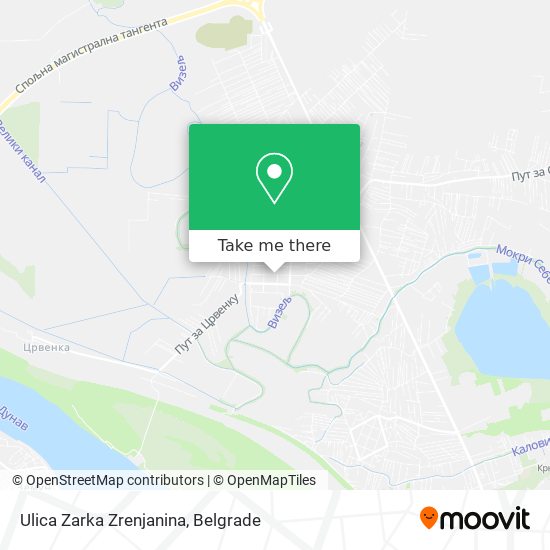 Ulica Zarka Zrenjanina map