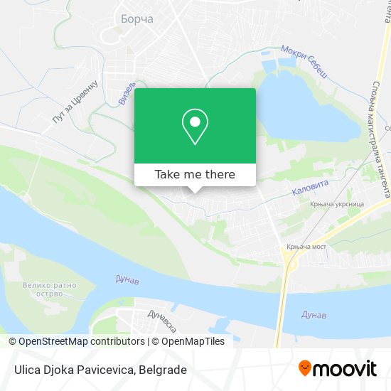 Ulica Djoka Pavicevica map