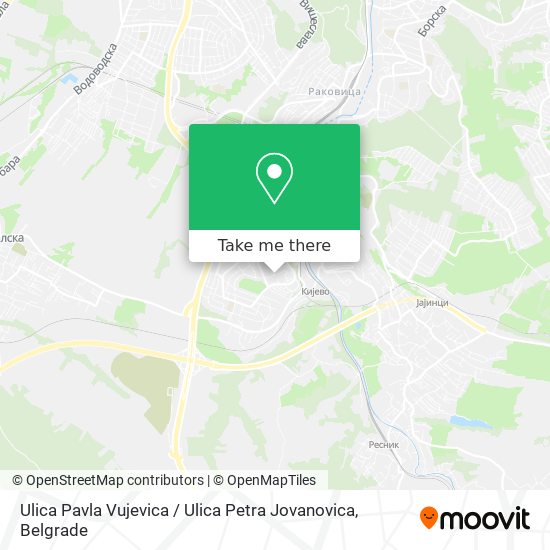 Ulica Pavla Vujevica / Ulica Petra Jovanovica map