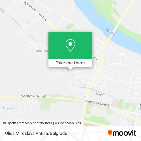 Ulica Miroslava Antica map