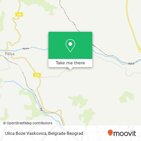 Ulica Boze Vaskovica map