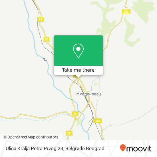 Ulica Kralja Petra Prvog 23 map