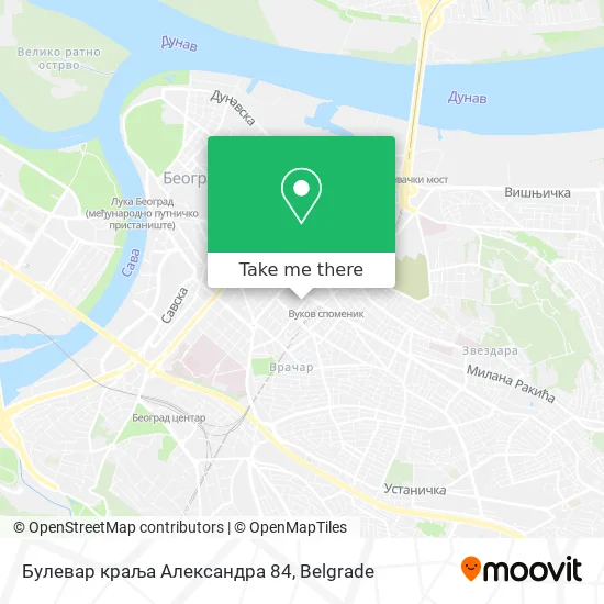 Булевар краља Александра 84 map