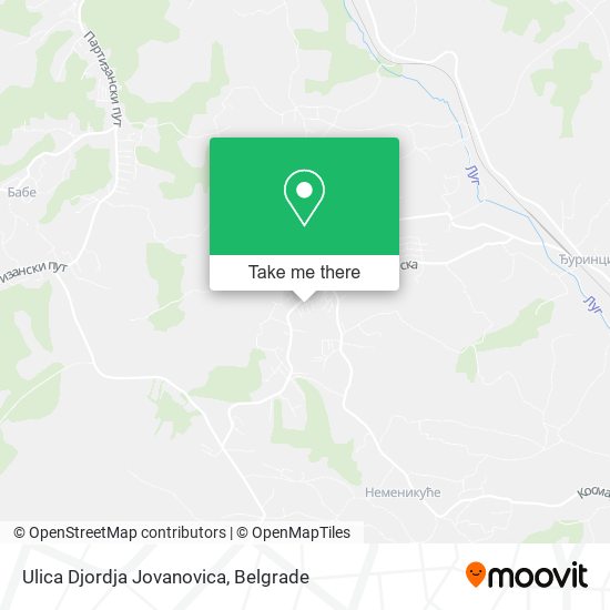 Ulica Djordja Jovanovica map