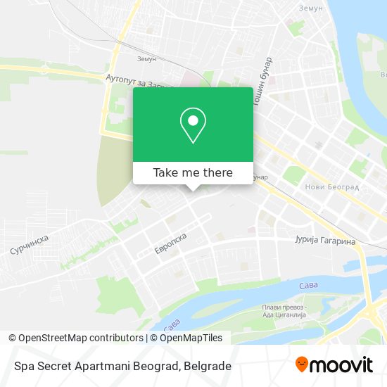 Spa Secret Apartmani Beograd map