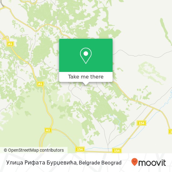 Улица Рифата Бурџевића map