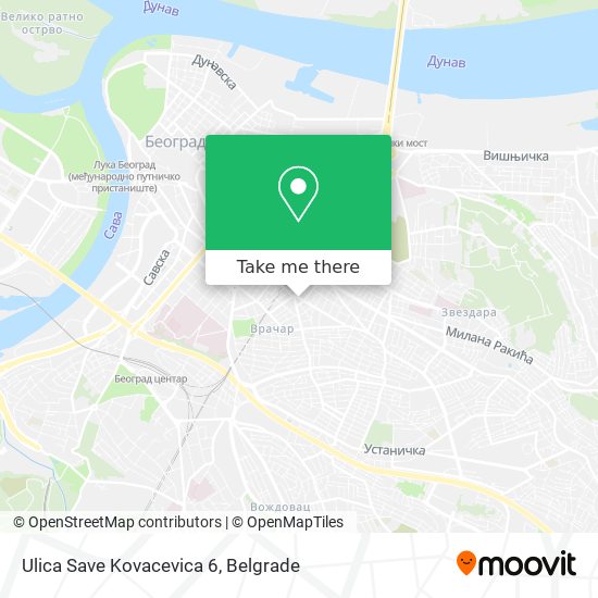 Ulica Save Kovacevica 6 map