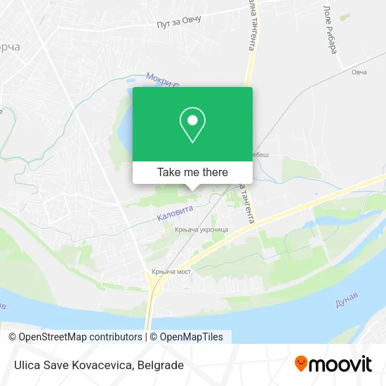 Ulica Save Kovacevica map