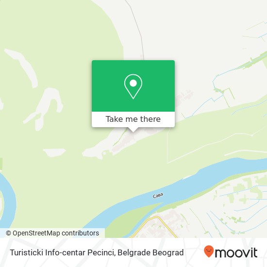 Turisticki Info-centar Pecinci map