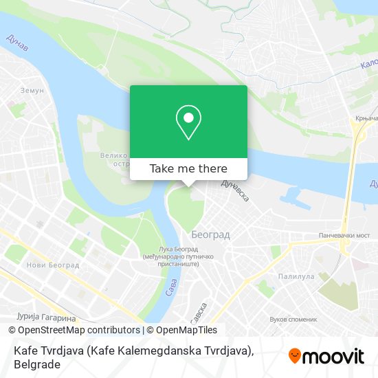 Kafe Tvrdjava (Kafe Kalemegdanska Tvrdjava) map