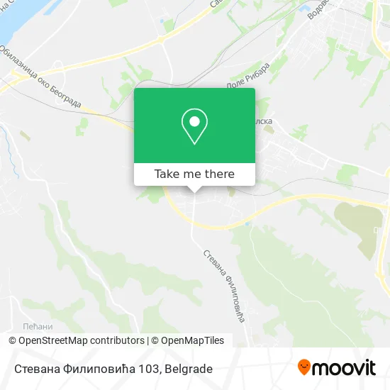 Стевана Филиповића 103 map