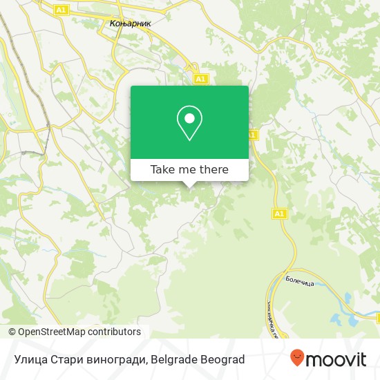 Улица Стари виногради map