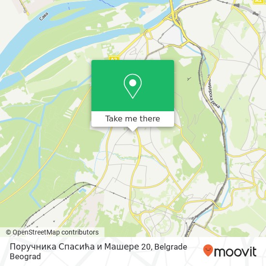 Поручника Спасића и Машере 20 map