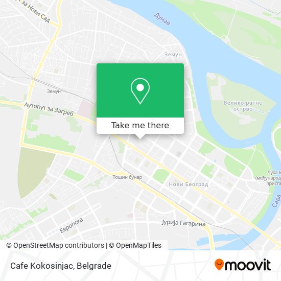 Cafe Kokosinjac map