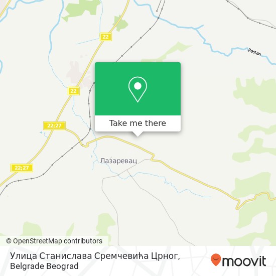 Улица Станислава Сремчевића Црног map