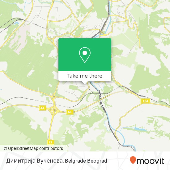 Димитрија Вученова map