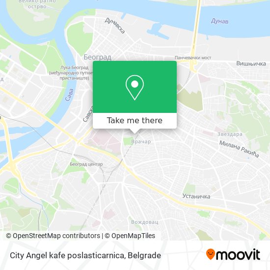 City Angel kafe poslasticarnica map