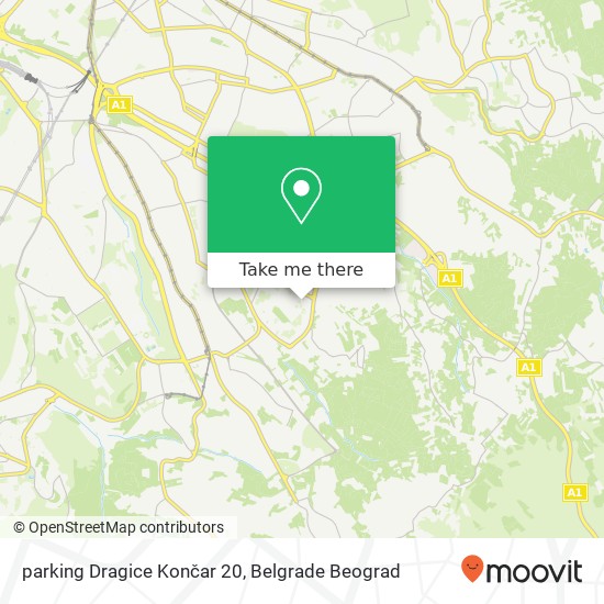 parking Dragice Končar 20 map