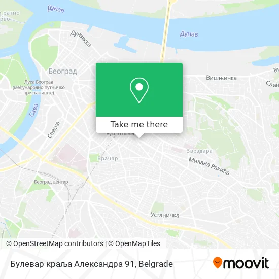 Булевар краља Александра 91 map